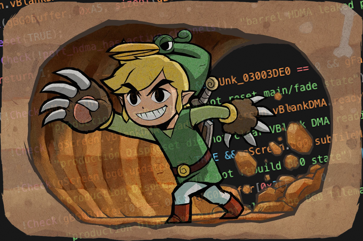 Link digging into computer code