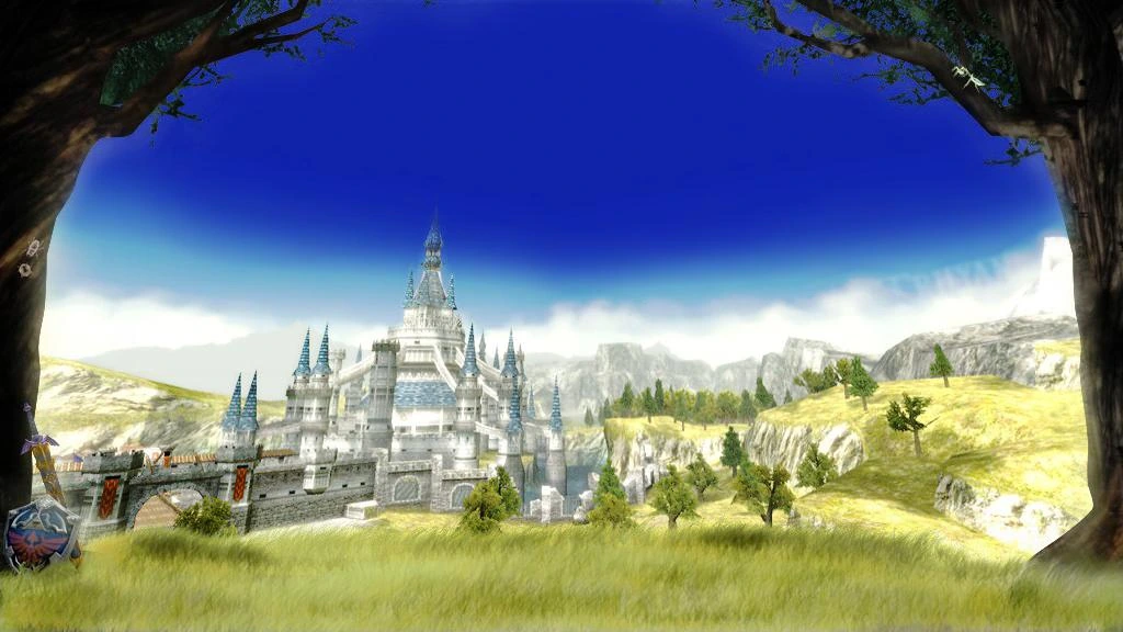 Hyrule landscape from the original Twilight Princess promotional gallery