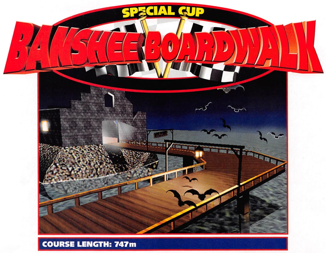 Original course artwork for Banshee Boardwalk