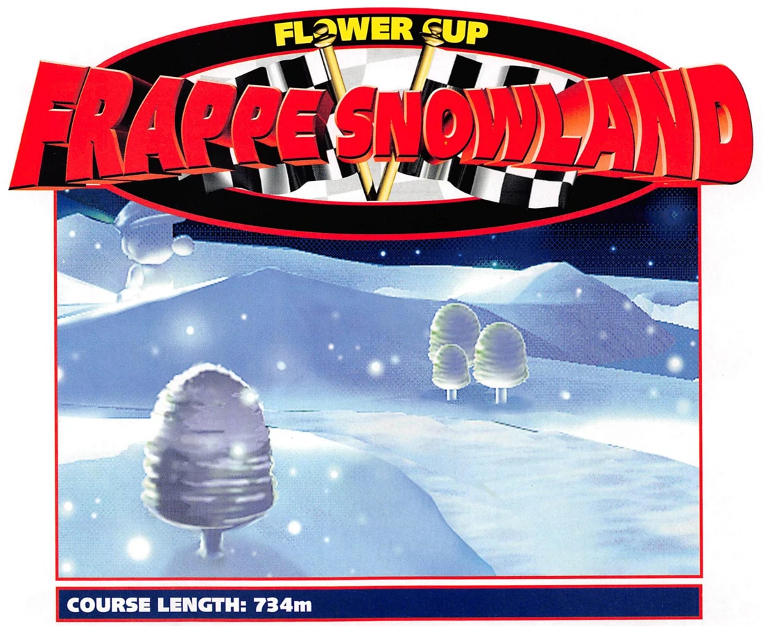 Original course artwork for Frappe Snowland