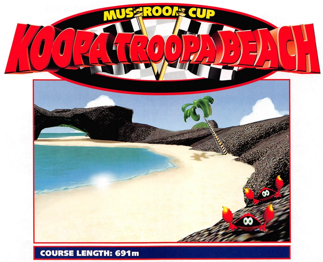 Original course artwork for Koopa Troopa Beach