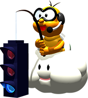 Lakitu gives the signal to start