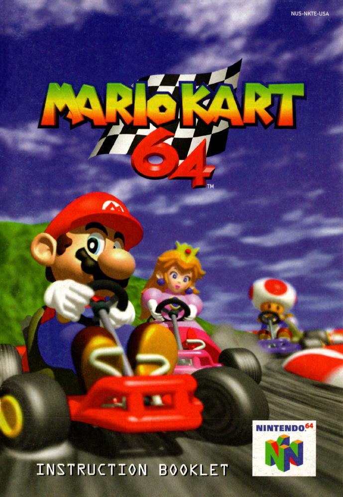 Read the original 1997 Mario Kart 64 instruction booklet