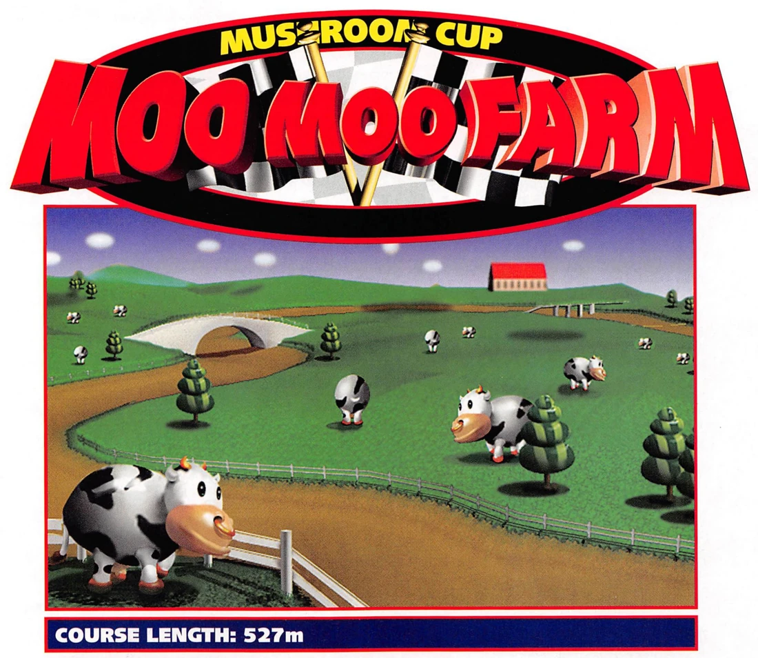 Original course artwork for Moo Moo Farm