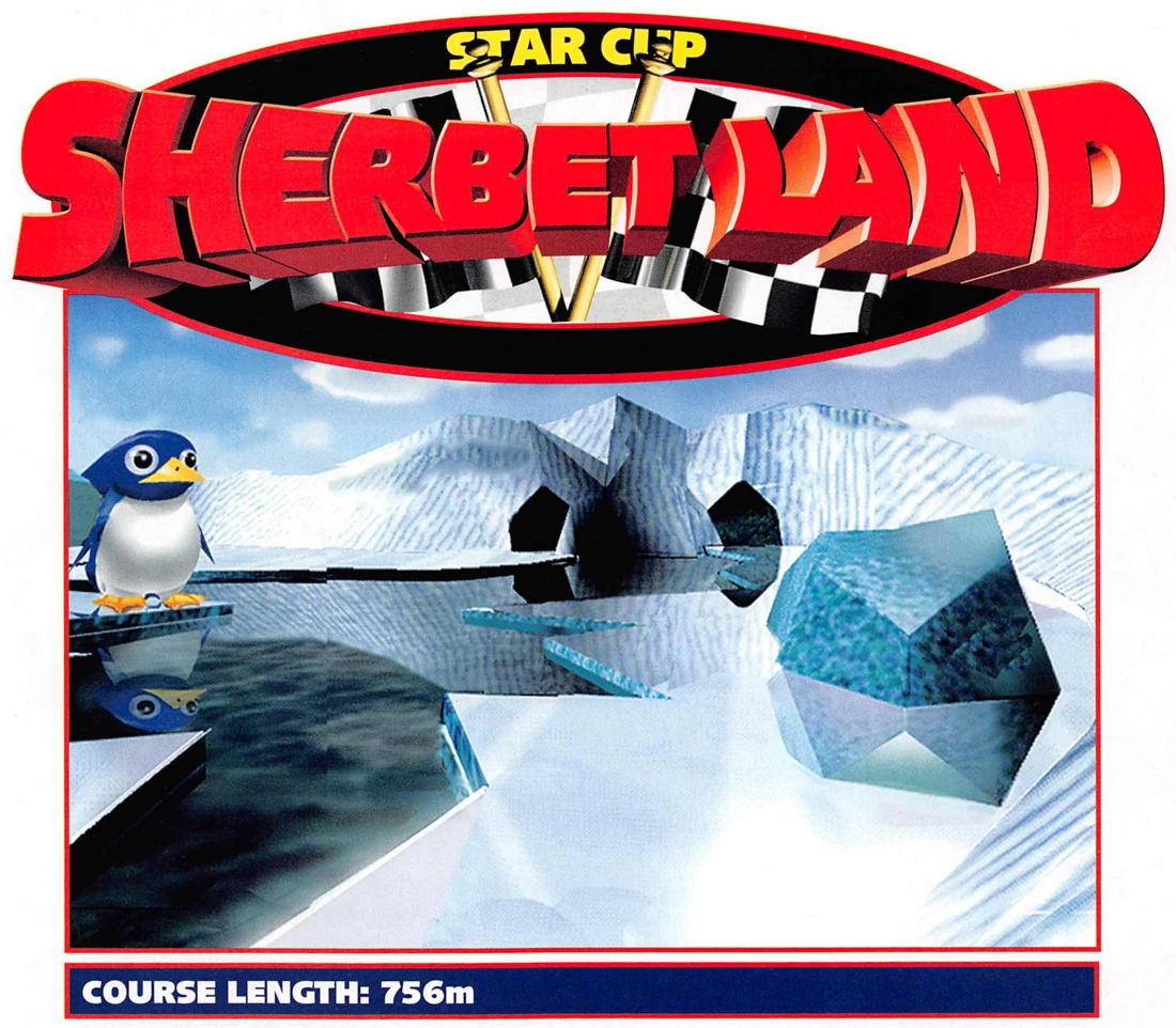 Original course artwork for Sherbet Land