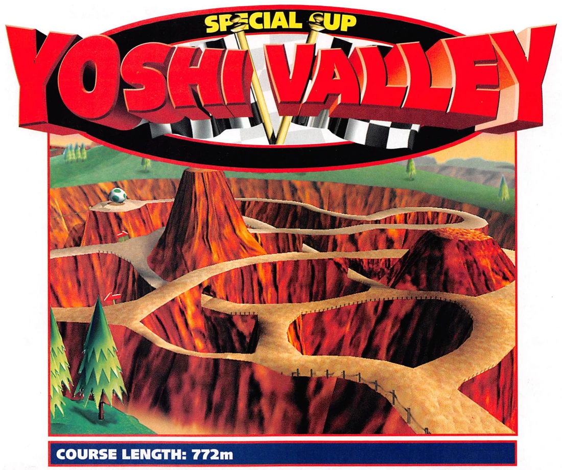 Original course artwork for Yoshi Valley
