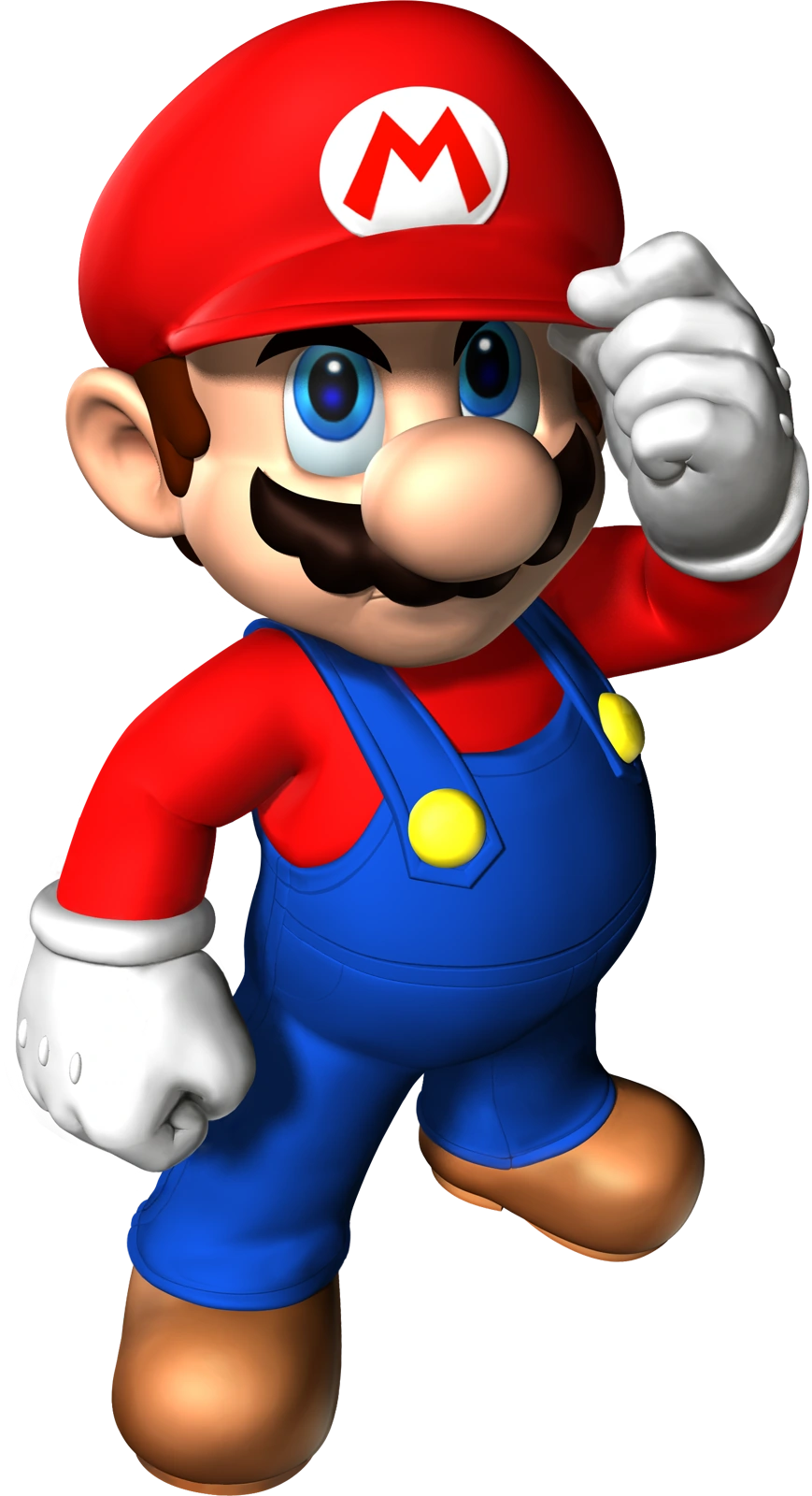 Original Nintendo illustration of Mario from Super Mario 64 DS