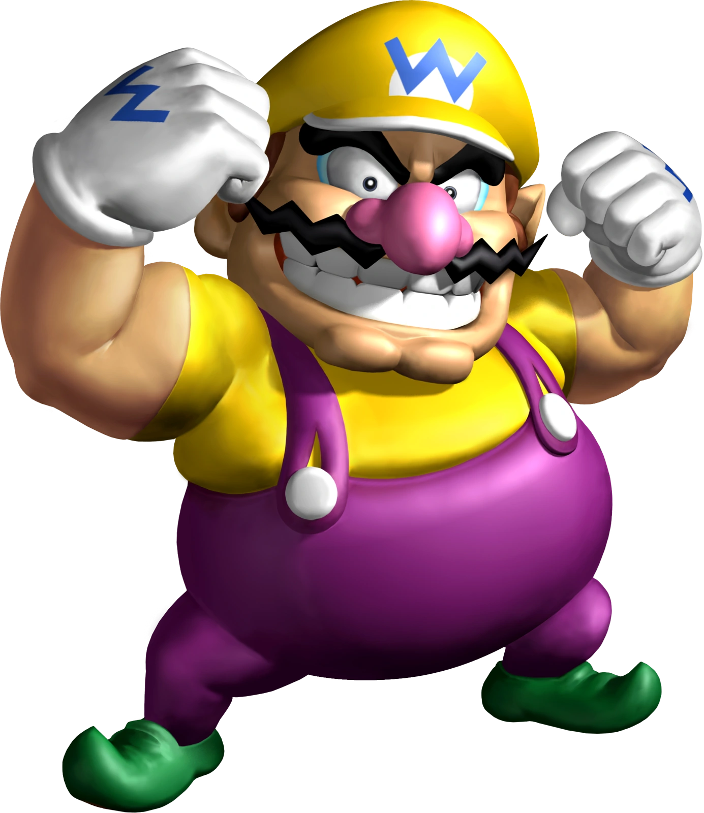 Original Nintendo illustration of Wario from Super Mario 64 DS